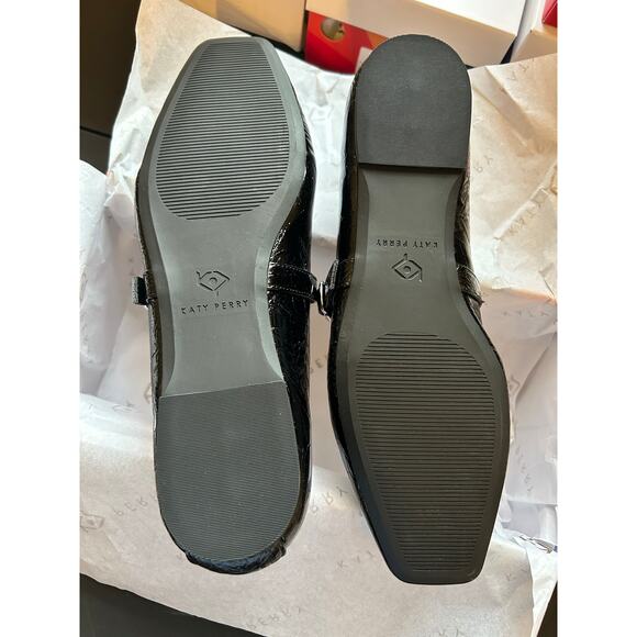 Katy Perry Women's The Evie Mary Jane Ballet Flats Black 10M New in Box! - Picture 7 of 9
